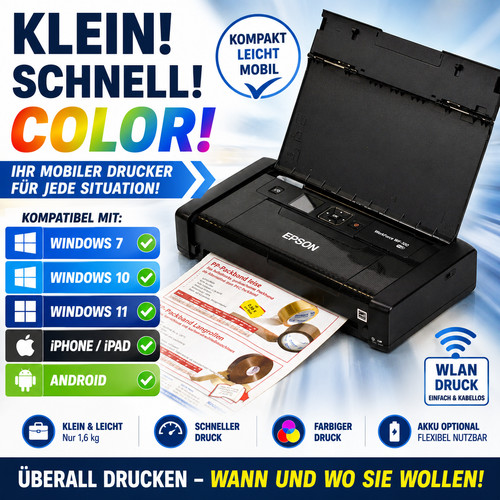 Drucker epson 100w wifi - drucker, wf-100w